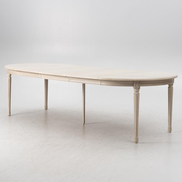 Matbord med 6 stolar, gustaviansk stil, K.A Roos,  Helsingborg, 1900-talets andra hälft.