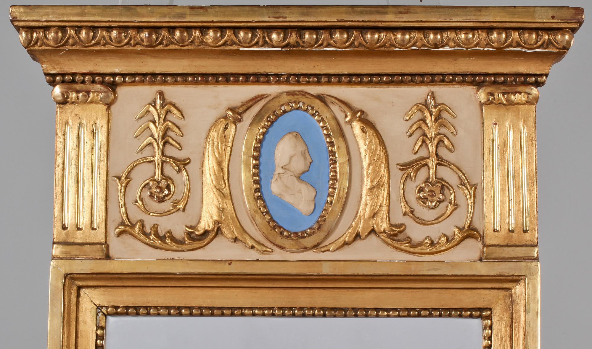 SPEGEL, gustaviansk stil, 1800/1900-tal.