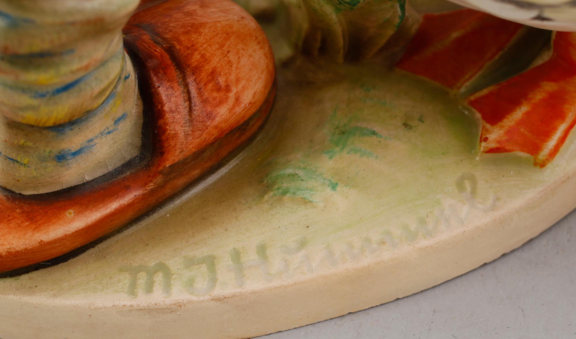 FIGURER, 2 st, porslin, MJ Hummel, Goebel, 1920-tal.