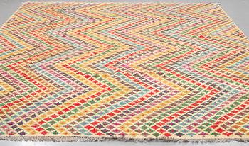 A CARPET, kilim, 397 x 287 cm.