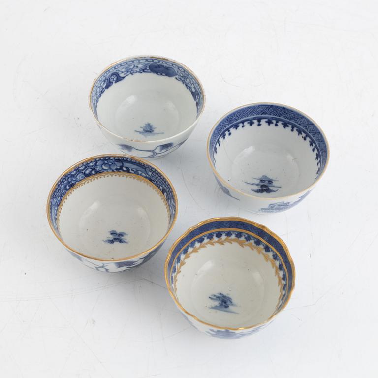 Ten pieces of porcelain, China, Qing dynasty, 18th-19th century.