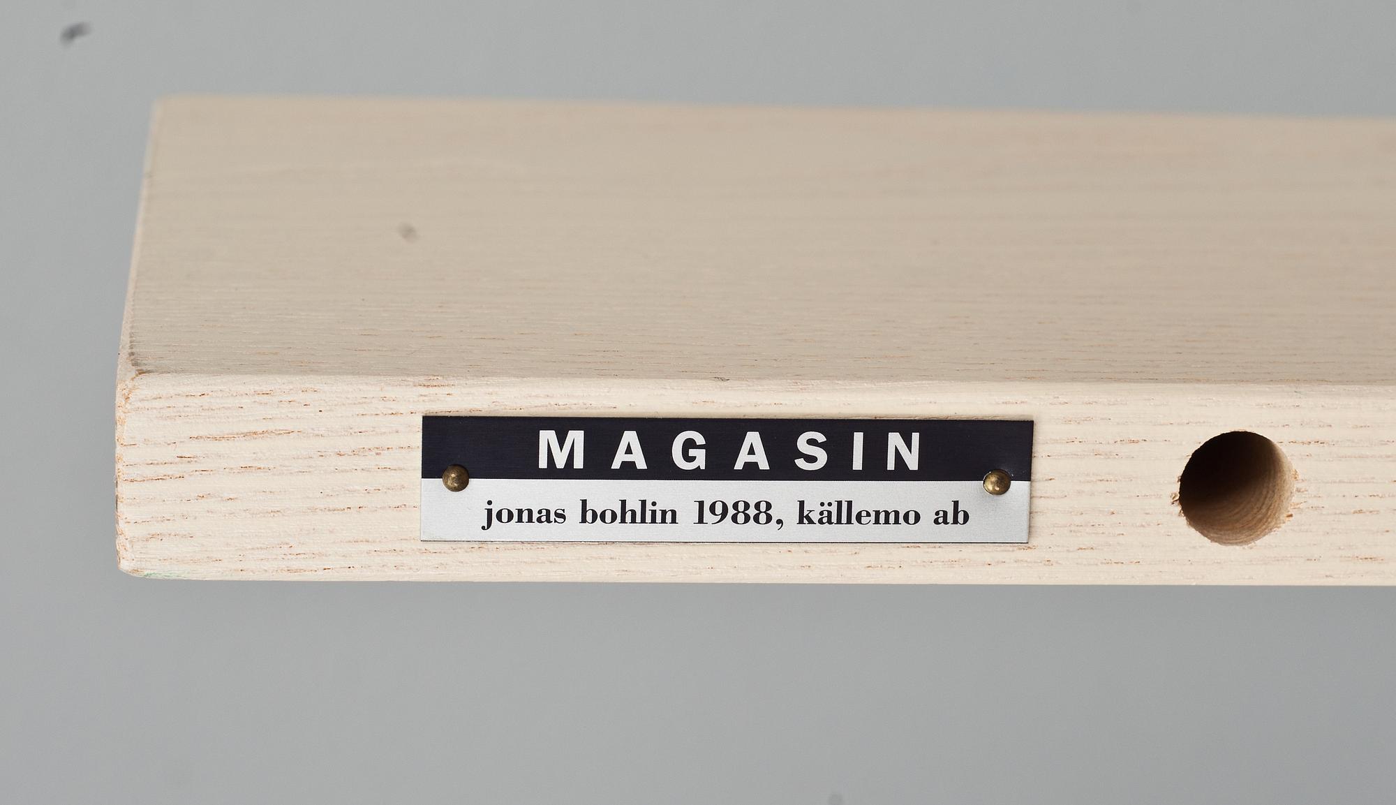 TIDNINGSHYLLA, "Magasin", Jonas Bohlin, Källemo AB 1988.
