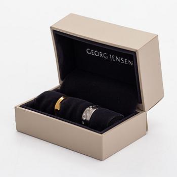 Georg Jensen, Ring "Fushion", 18K guld och diamanter ca 0.13 ct totalt. Danmark.