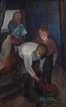 ALVAR CAWÉN, CHILDREN PLAYING.