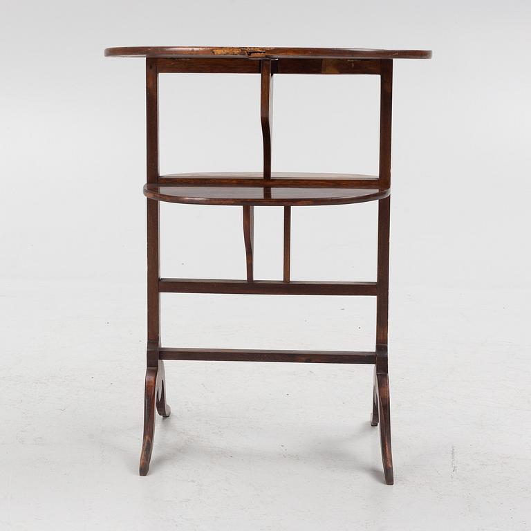 A folding table, England, late 19th Century.