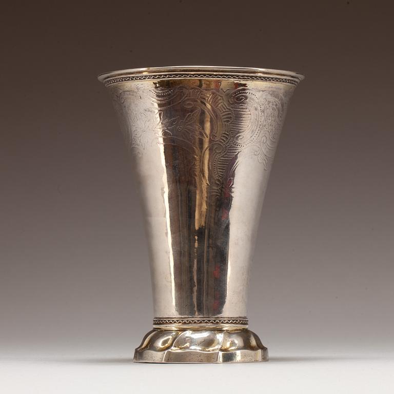 POKALVAS, silver. Mikael Nyberg 1786. Stockholm.