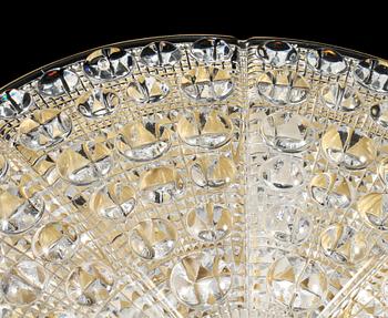 TAKLAMPA, plafond, Carl Fagerlund, Orrefors, 1900-talets andra hälft. Höjd 10 cm.