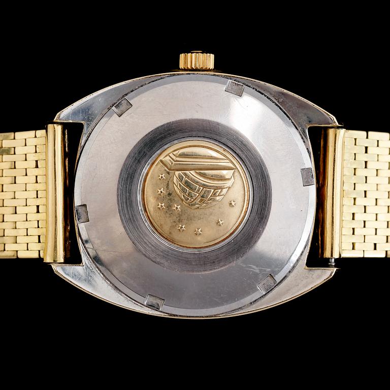 ARMBANDSUR, Omega Constellation, Automatic, guld på stål, armband 18 k guld.