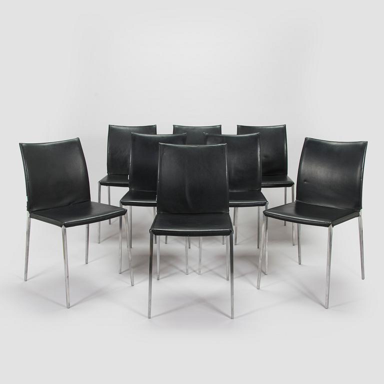 Roberto Barbieri, A set of eight "Lia" chairs for Zanotta, Italy 2007.