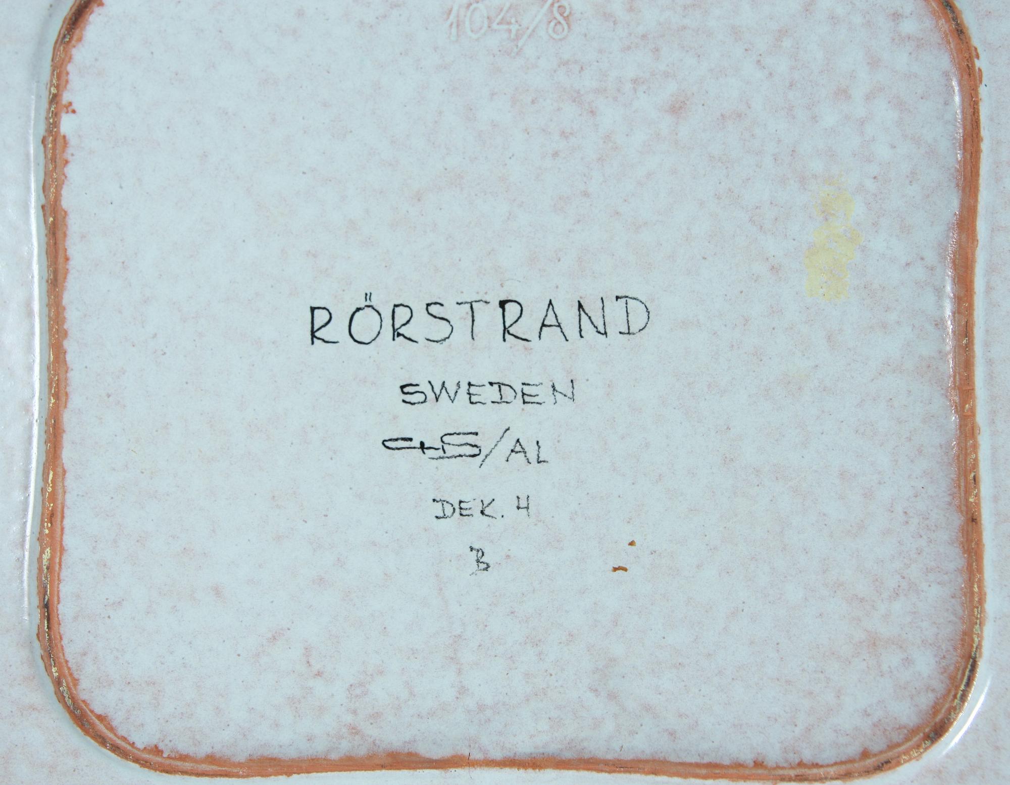 FAT, lergods, Carl Harry Stålhane, Rörstrand.