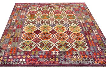 A Afghan Kelim, c. 296 x 249 cm.