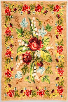 A Finnish rya long pile rug, mid 20th century. Ca. 168x112 cm.