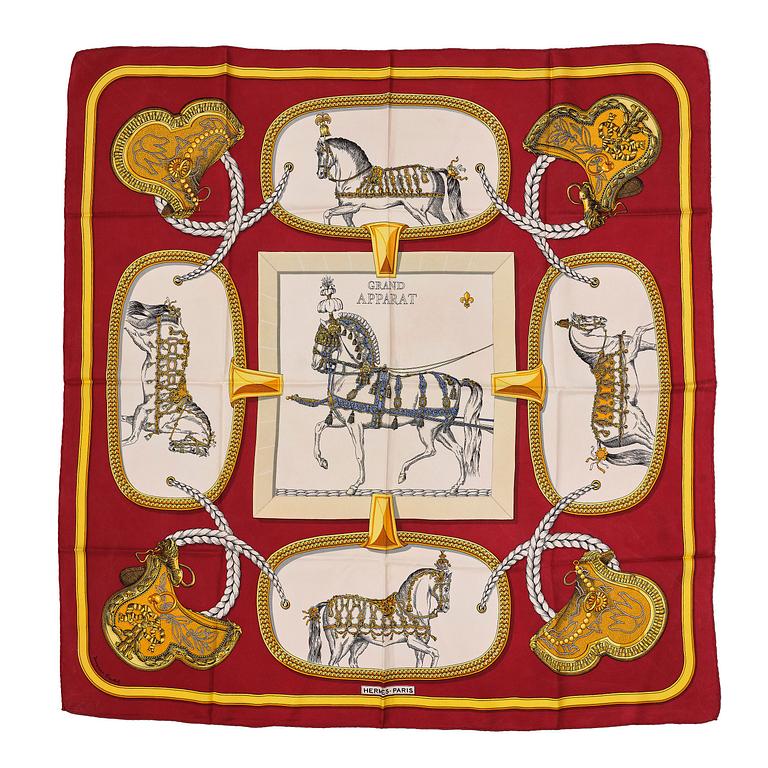 Hermès, scarf, “Grand Apparat”.