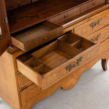 A Swedish rococo cabinet, mid 18th Century.