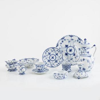 Coffee service, porcelain, "Musselmalet", 30 pieces, Royal Copenhagen, Denmark.