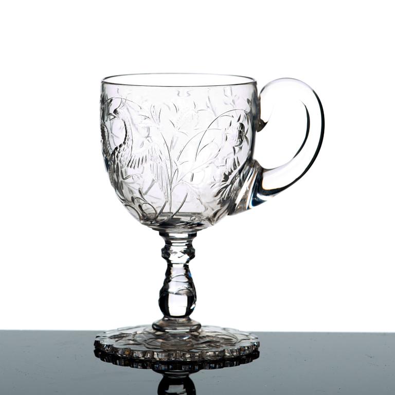 GLASSERVIS, 86 delar. Troligen Baccarat, omkring 1900.