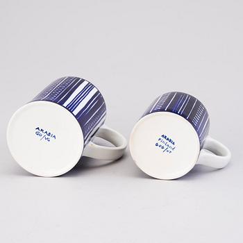 GUNVOR OLIN-GRÖNQVIST, Four 1960s ceramic objects signed GOG Arabia, Finland.