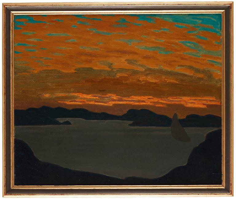 Pelle Swedlund, Ship at dusk.