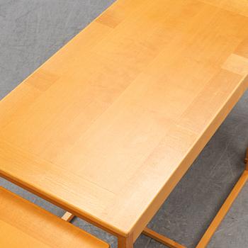 A 'Släden' nesting table by Carl Malmsten.