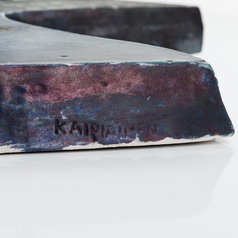 Birger Kaipiainen, a stoneware relief signed Kaipiainen.