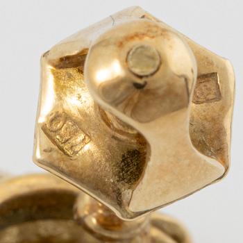 Earrings, H.Stern, 18K gold with aquamarine and brilliant-cut diamonds.
