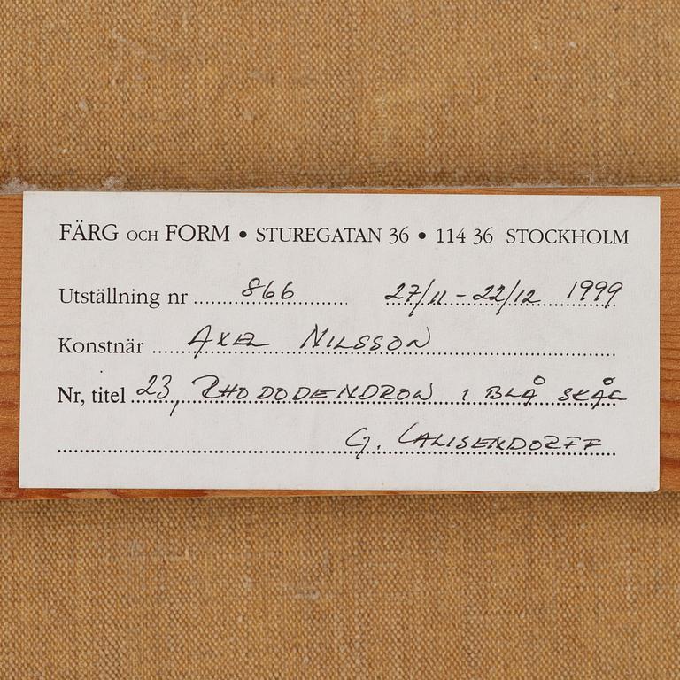 Axel Nilsson, "Rhododendron i blå skål".