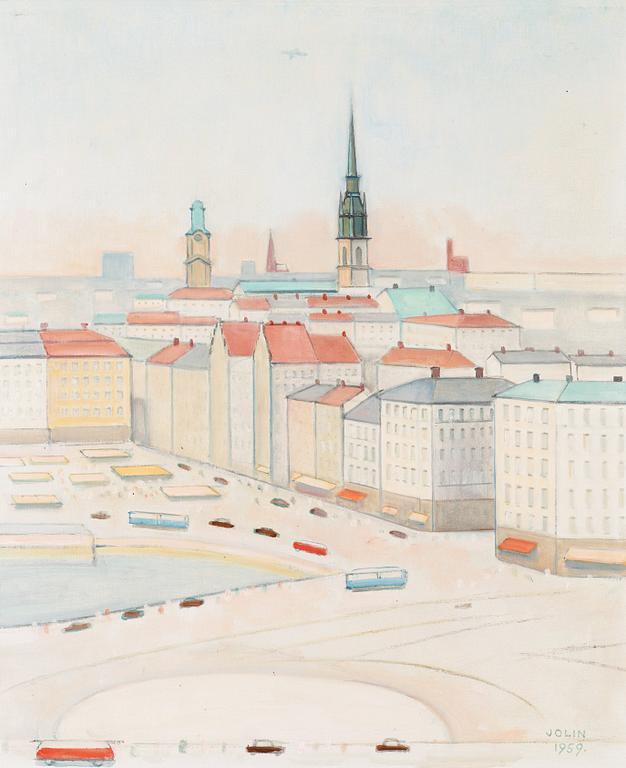 Einar Jolin, View over Old Town, Stockholm.
