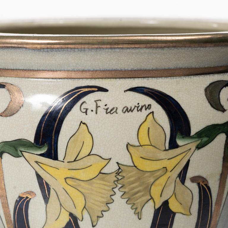 Outer covers, a pair, porcelain, G Fieravino, Italy, late 20th century.