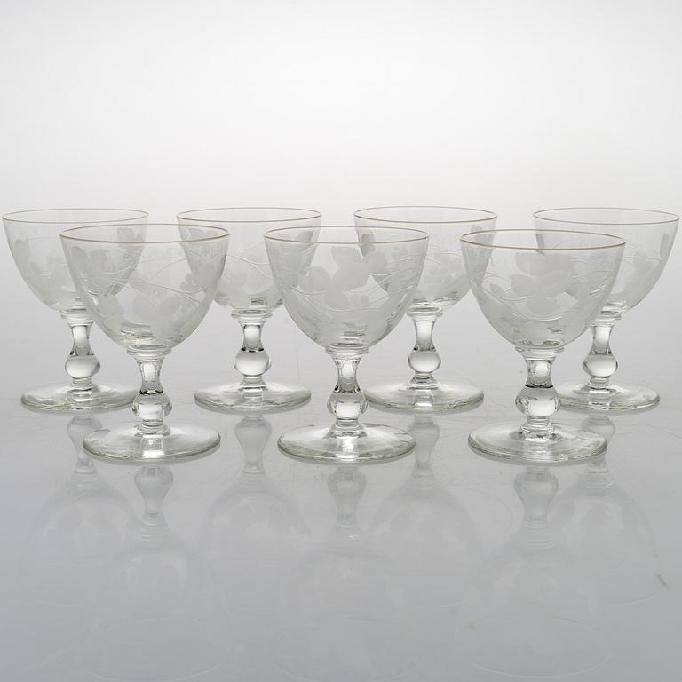 A 84-piece 'Savoy' glasswear, 1940s.