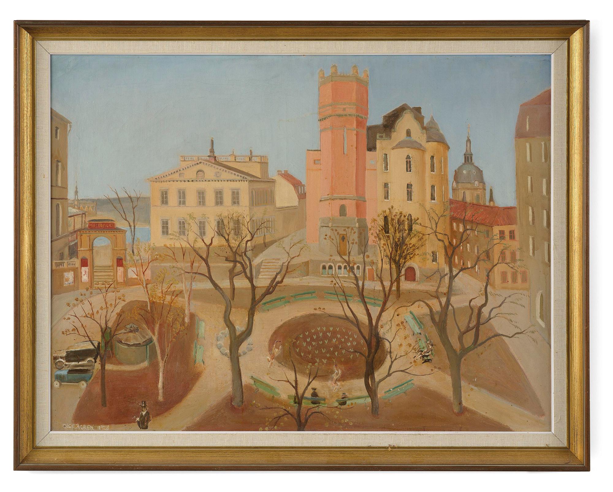 Olof Ågren, View over Mosebacke Square, Stockholm.