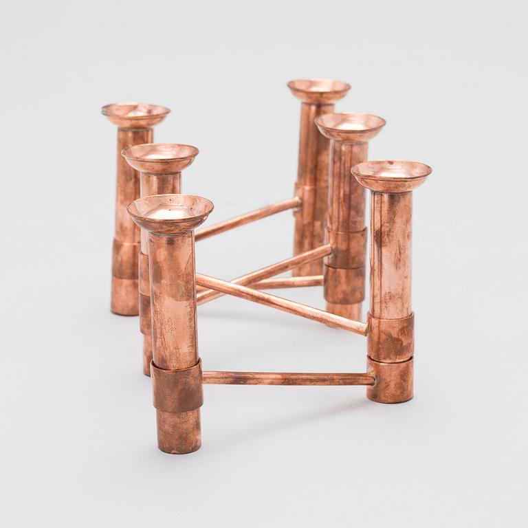 TAPIO WIRKKALA, KANDELABER. Serieljusstake NonStop. Hopeakeskus, 1970-tal.