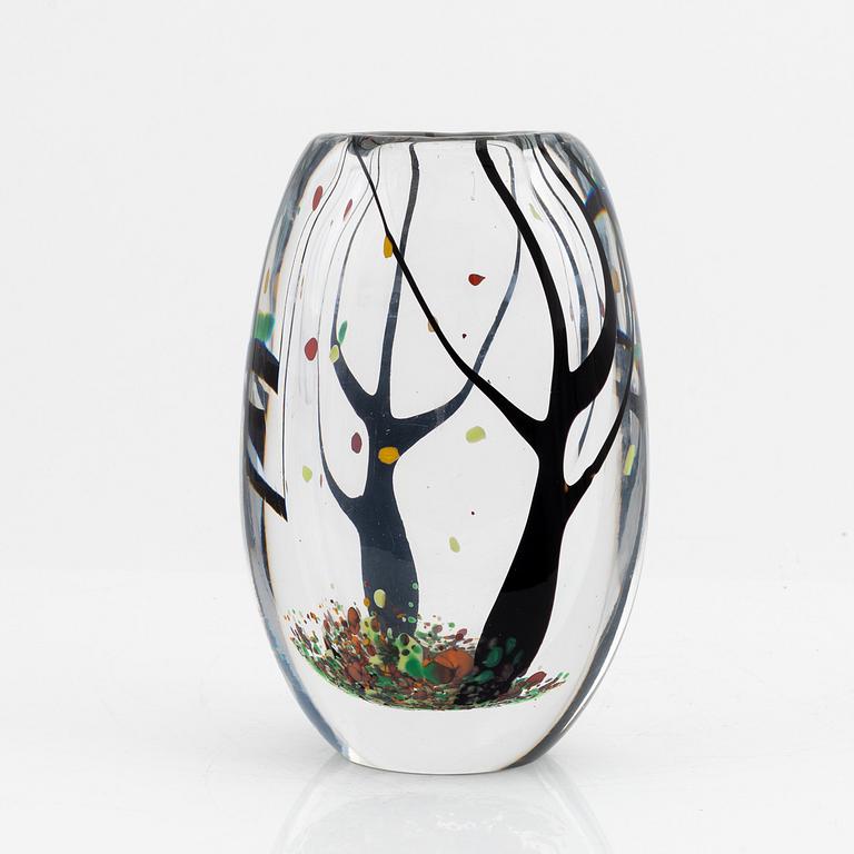 Vicke Lindstrand, vas, glas, "Höst", Kosta glasbruk, 1950-60-tal.