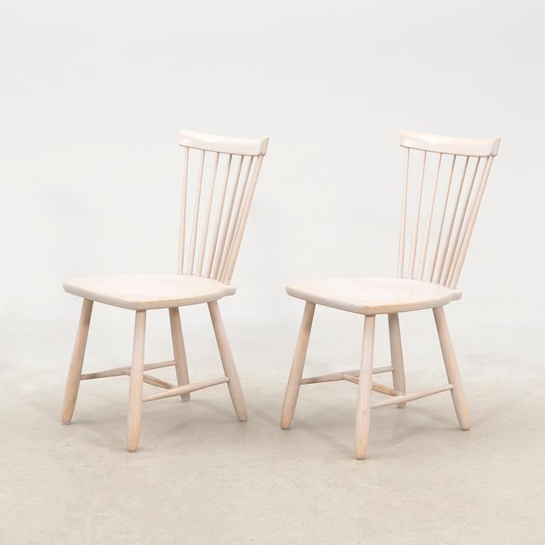 Carl Malmsten, 6 "Lilla Åland" chairs by Stolab, late 20th century.