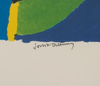 SONIA DELAUNAY, färglitografi, signerad och numrerad 76/125.