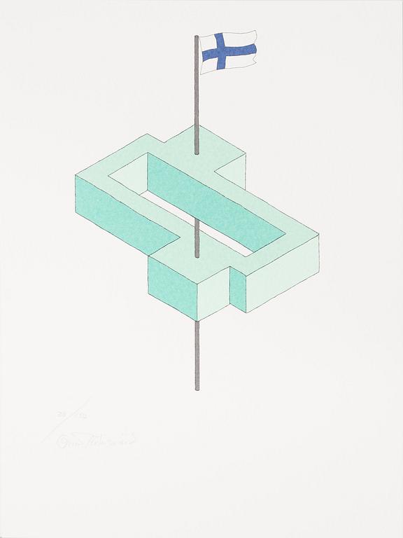 OSCAR REUTERSVÄRD, 15 litographs in folder, signed and numbered 26/190.