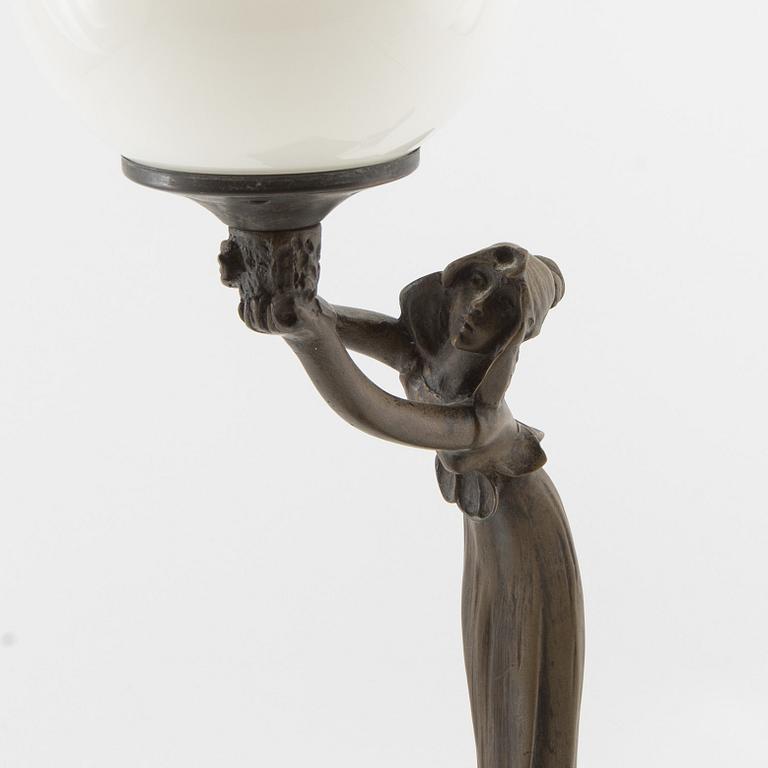 Table lamp, Art Nouveau style.