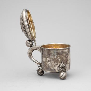STOP, silver, barockstil, GAB Stockholm 1900. Vikt ca 440 gram.