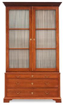 598. A Swedish Empire early 19th century bookcase.