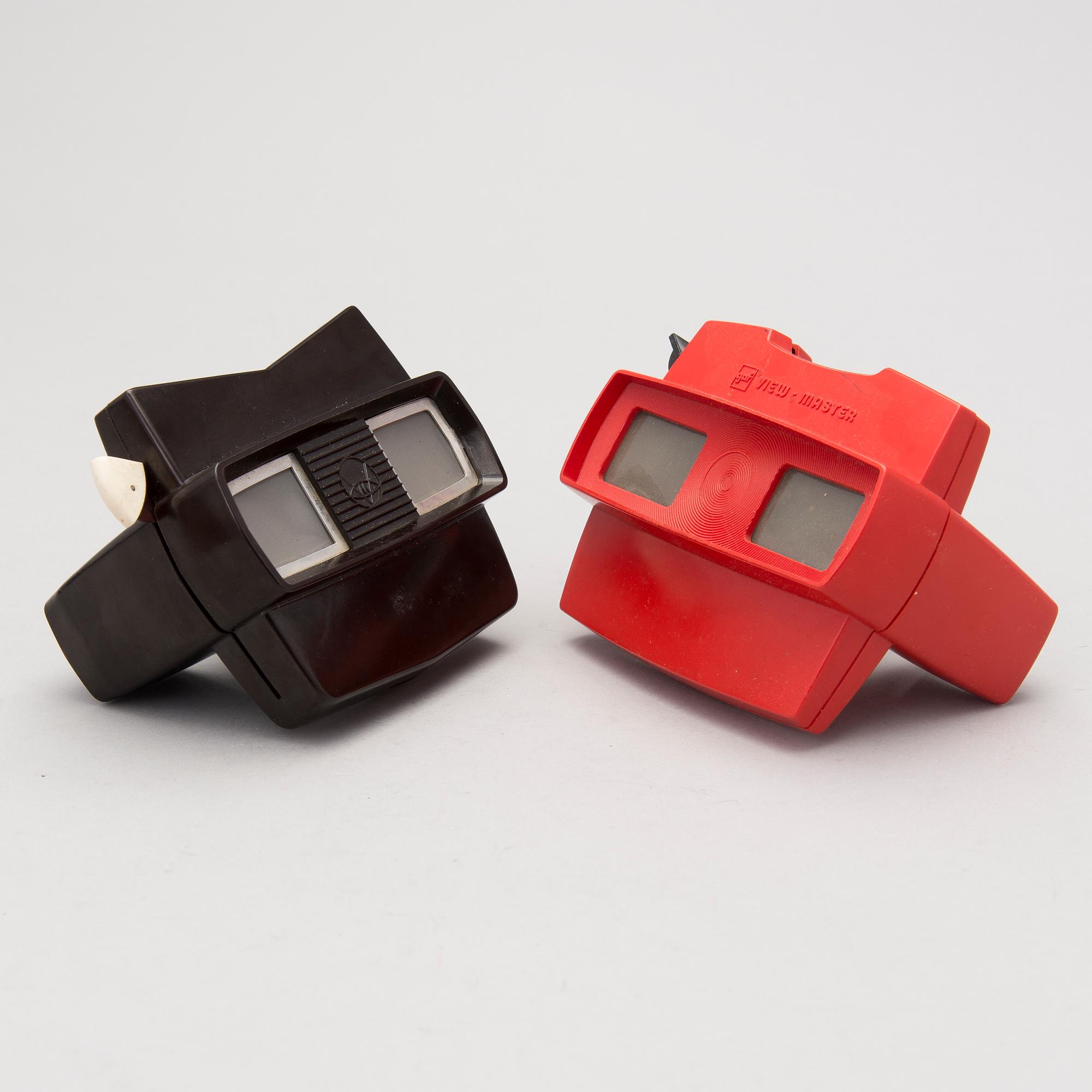 VIEW-MASTER, 2 st med flertal bildskivor.