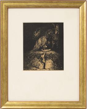John Bauer, "God kväll farbror! sa pojken".