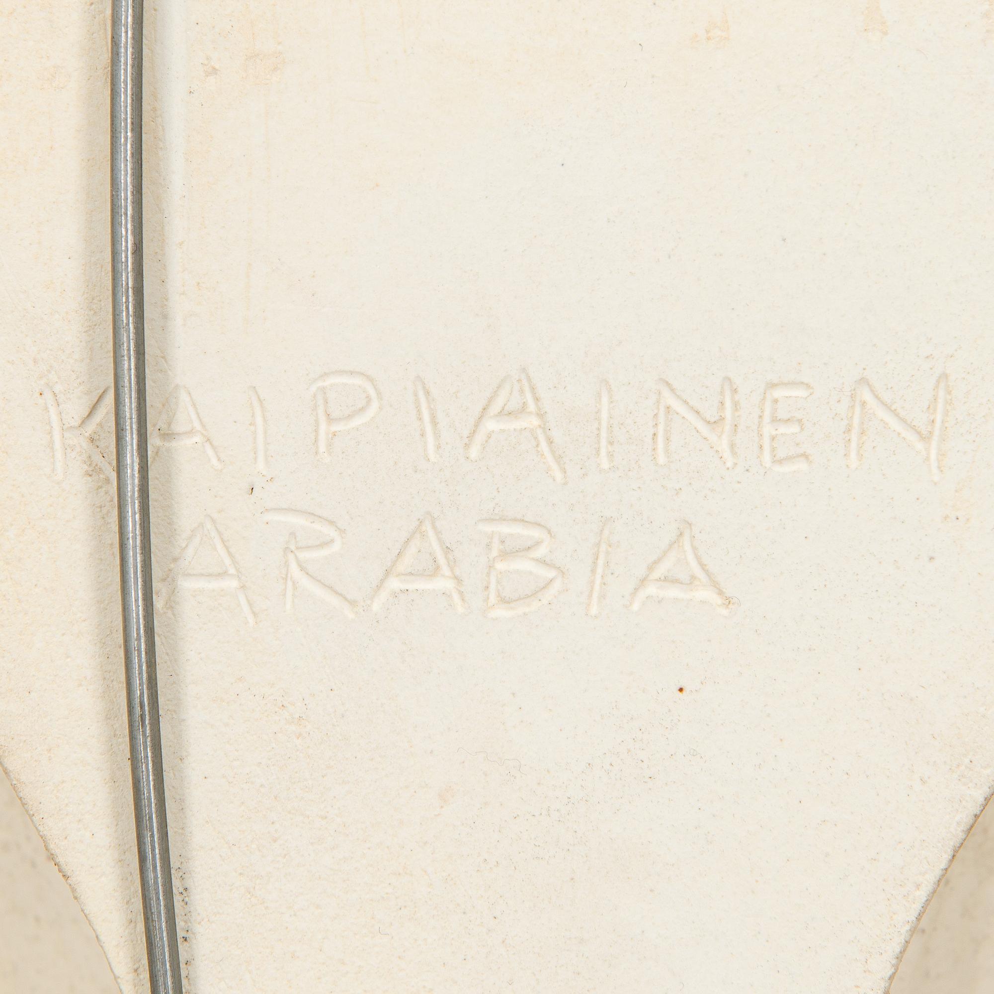 Birger Kaipiainen, a ceramic dish, signed Kaipiainen Arabia.