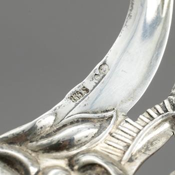 SKÅL MED SILVERMONTERING, svenska importstämplar, 1900-talets andra hälft.