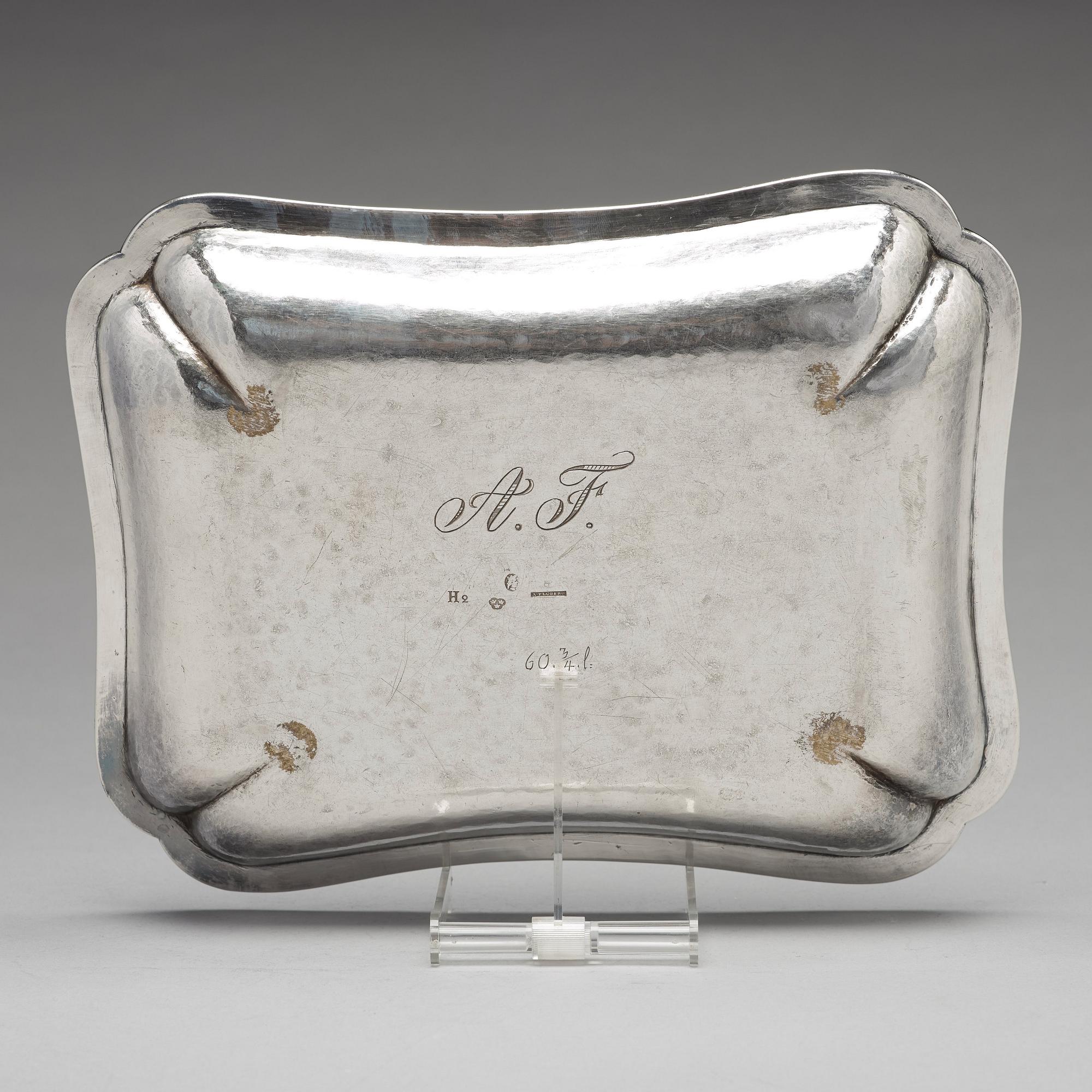 A Swedish 18th century silver dish, mark of Arvid Floberg, Stockholm 1790.