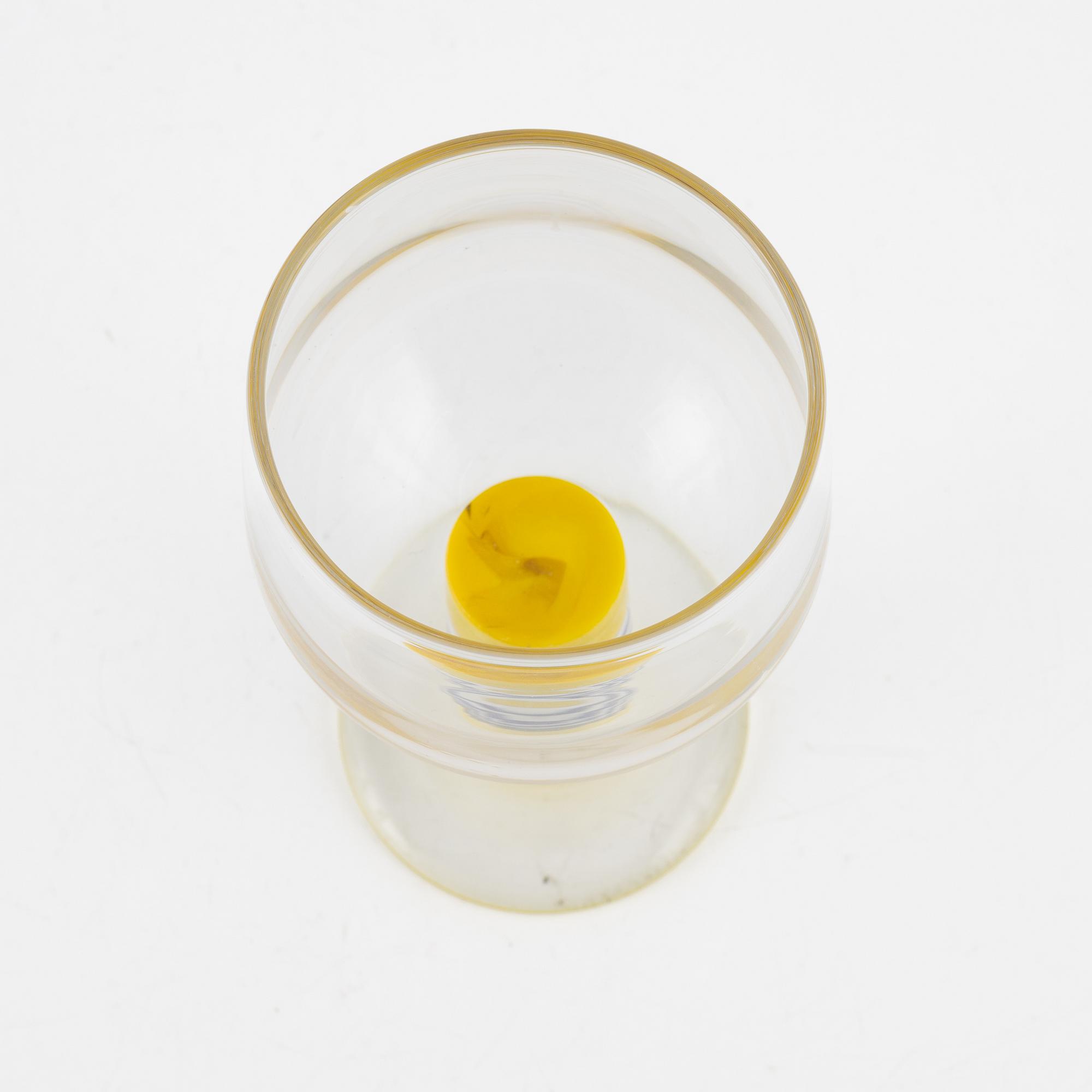 Gunnar Cyrén, "Popglas", Orrefors, signerat 1967.