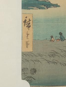 Utagawa Hiroshige I, Hiroshige, after, 'Goyu'.