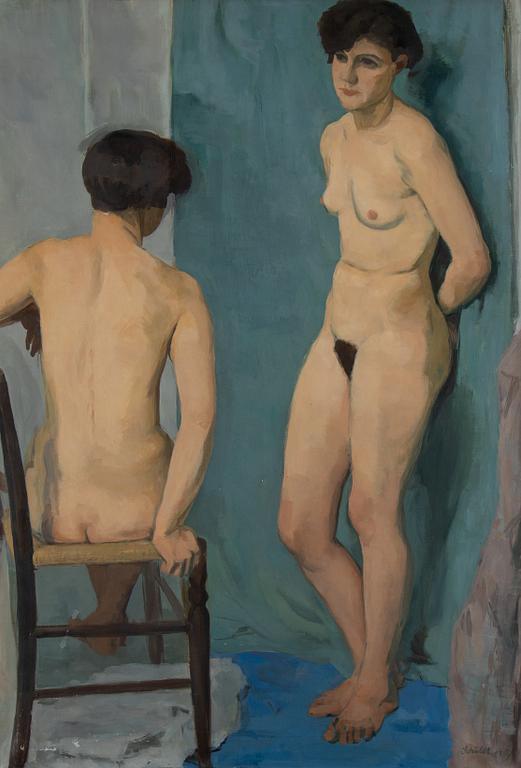 Fritiof Schüldt, olja på duk, signerad och daterad -27.