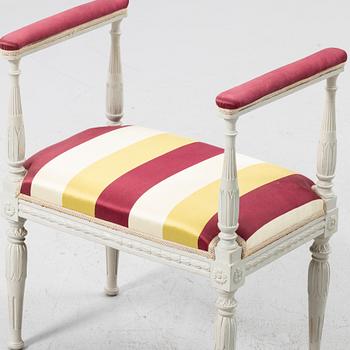 Late Gustavian banquet bench, circa 1800.