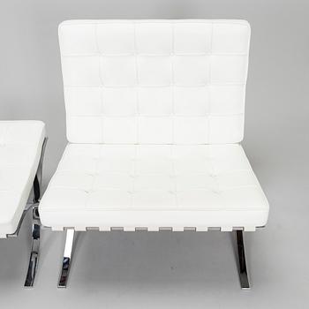 Ludwig Mies van der Rohe, easy chair and ottoman, "Barcelona", Knoll, circa 2010.