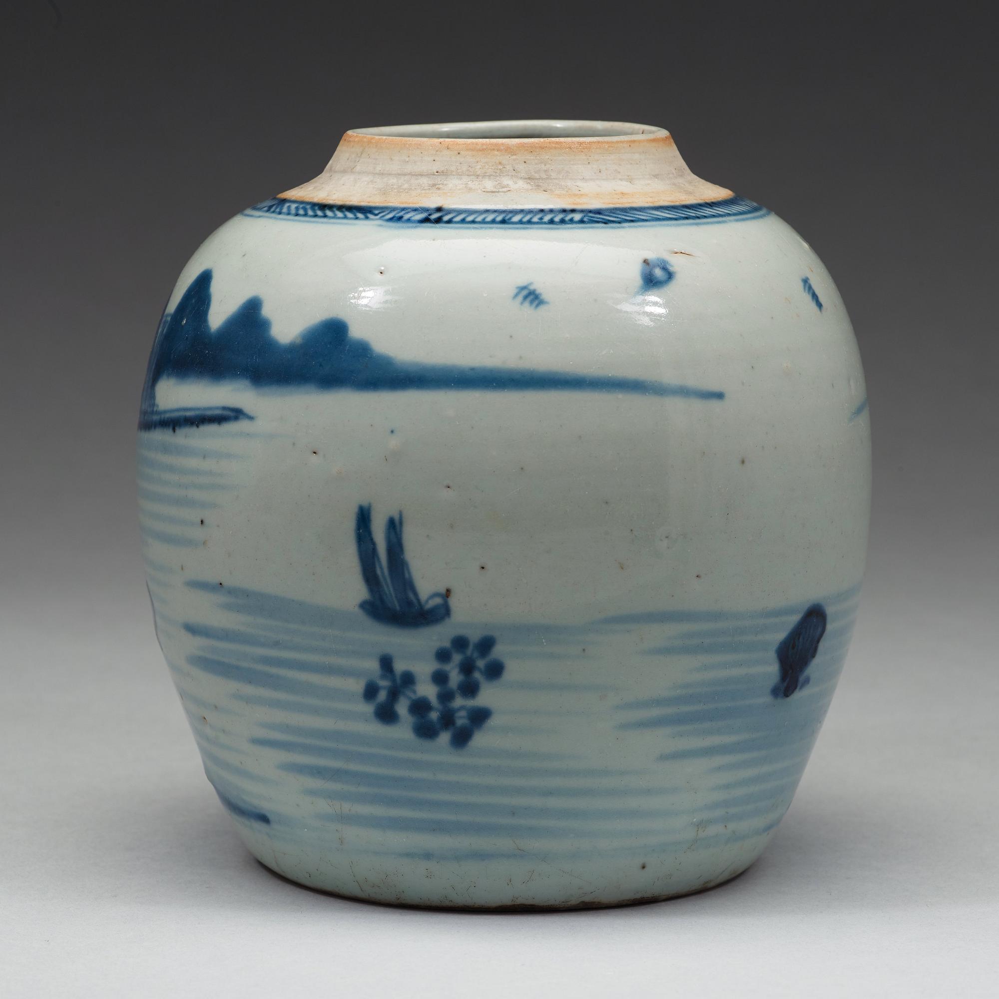 KRUKA, porslin, Qingdynastin, 1800-tal.