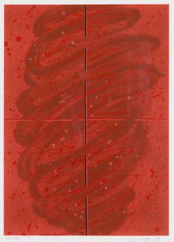 Juhana Blomstedt, Röd abstrakt komposition.